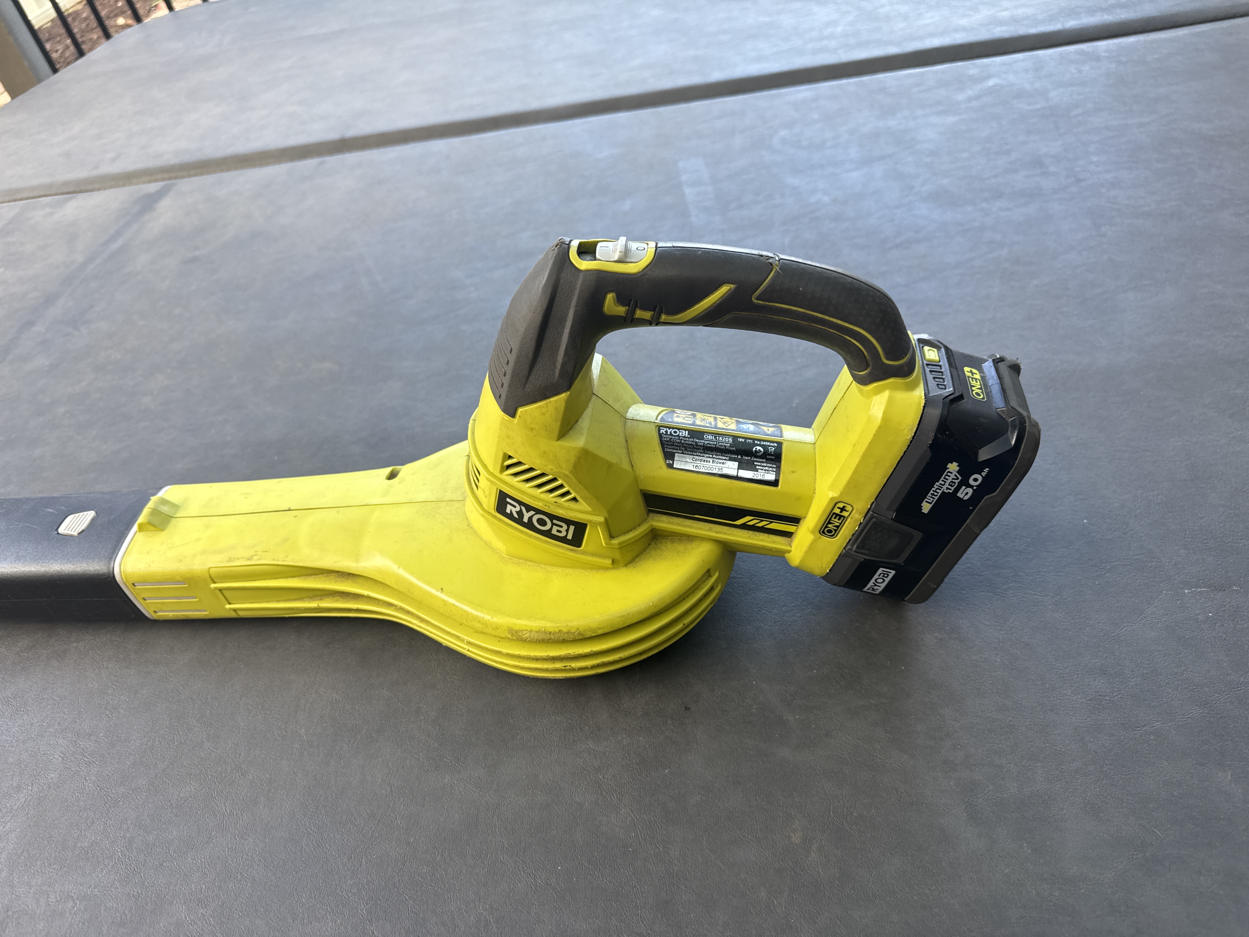 Ryobi OBL1820S 18V ONE+ Cordless Blower (245 km/h)